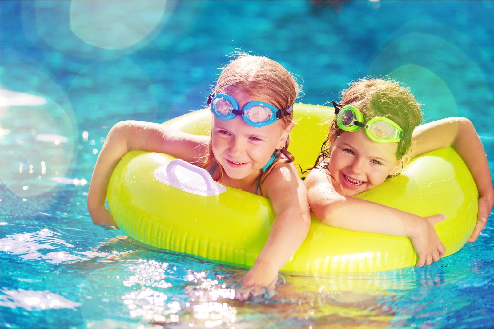 kid in pool